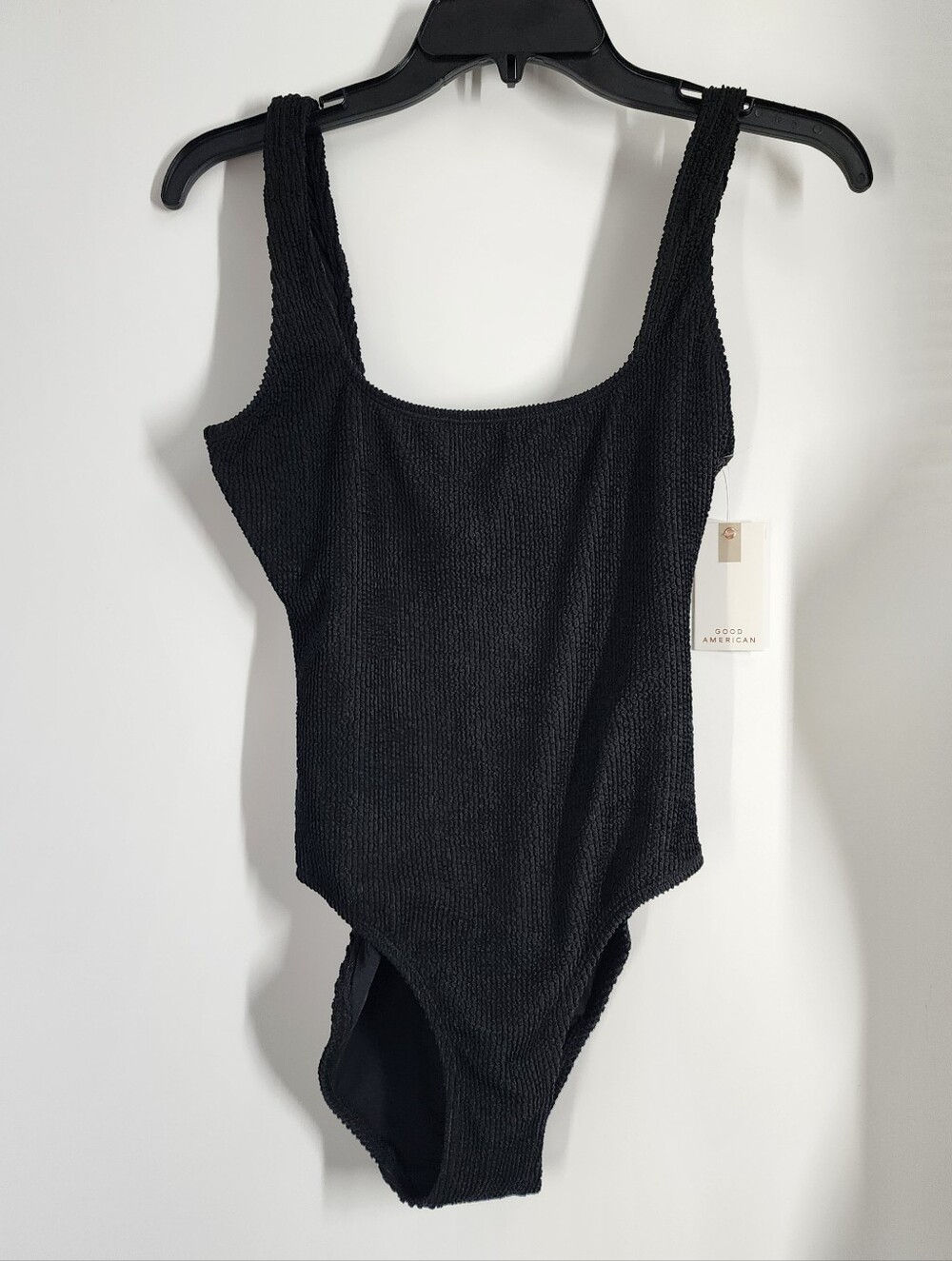 NEW Size S/M Good American One Piece Tank Swimsuit Black